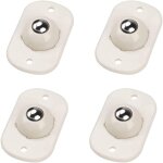 Blanc 4 pi�ces mini roue universelle autocollante, petite roulettes pour meubles, roulettes pivotantes, ...