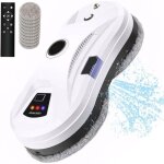 (blanc)robot laveur vitre electrique 5600pa - fonction de pulv�risation d'eau - 3 modes, t�l�commande ...
