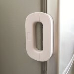 Blanc)verrou de s�curit� pour enfants, serrure de porte du r�frig�rateur, pour b�b�s et enfants verrou ...