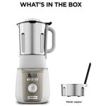 Blender chauffant kenwood soupeasy + cbl30. 000cp blanc et champagne