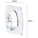 Blister 6 petits cintres transparents 8 bandes 225gr 17006clr command 3m Blister 6 petits cintres transparents 8 bandes 225gr 17006clr command 3m