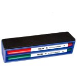 Blister effaceur magnetique + 4 feutres tableau blanc milan