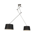 Blitz - suspension avec abat - jour - 2 lumi�re - l 300 mm - noir - moderne - �clairage int�rieur - salon ...