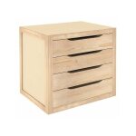 Astigarraga - bloc 4 tiroirs pin massif brut ref blna40 99