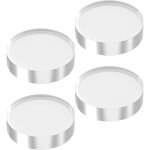 Bloc acrylique - 4 pi�ces de support rond transparent - pr�sentoir rond en