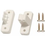 Cyclingcolors - bloqueur arr�t de portillon � pince 48 x 18mm entraxe 35mm en plastique blanc � visser ...