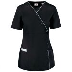Wk designed to work - blouse de service polycoton boutons pression femme wk. designed to work noir s