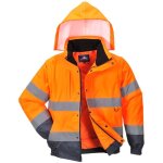 Blouson 2 en 1 haute visibilit� portwest orange / marine 4xl