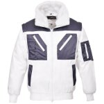 Blouson pilote bicolore couleur : blanc taille xxl - portwest