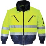 Blouson pilote portwest 3 en 1 haute visibilit� jaune / marine 5xl