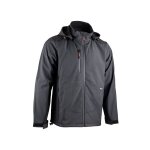 Blouson softshell bicolore lma rock gris fonc� l