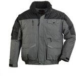 Blouson de travail 2en1 manches amovibles coverguard ripstop multipoches gris / noir l