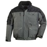 Blouson de travail 2en1 manches amovibles coverguard ripstop multipoches gris / noir s