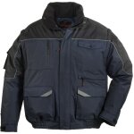 Blouson de travail 2en1 manches amovibles coverguard ripstop multipoches marine / noir xl