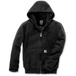 Blouson de travail carhartt duck active jacket noir t. m - 104050 - blk - m