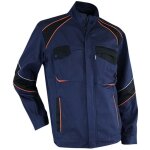 Veste de travail houe - marine / noir / orange m - 3
