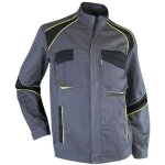 Veste de travail semis - gris / noir / jaune l - 4