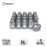 Bluedeer - 1707s - 20am chrom� m12x1. 50 �crou de roue borgne bomb�, 20 pi�ces (lot de 1)