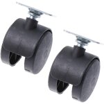 Bluedeer - 2 pi�ces roues de fauteuil roulant remplacement de roue roues � 360 degr�s roue avec roues ...