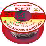 Fil brasure tendre etain 97% cuivre 3% + me dcapante bn5423 2mm - 250g