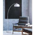 Bobochic - lampadaire arc 30x30x170 cm en métal blanc Bobochic - lampadaire arc 30x30x170 cm en métal blanc