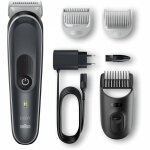 Tondeuse pour le corps braun body groomer 5 bg5340 avec peigne pour zones sensibles, gris / blanc