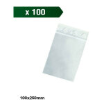 Bote de 100 sachets zip 100x250mm 50