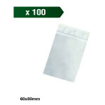 Bote de 100 sachets zip 60x80mm 50