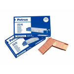 Bo�te de 1000 agrafes type 22 / 6 - 24 / 6 cuivr�es pour agrafeuses de bureau / bureau petrus