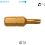 Boite de 15 embouts de vissage s�rie 1 / 4'' - torx� titane classic t20 long. 25mm