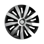 Bo�te de 4 enjoliveurs penta silvernoir abs 14'' polaire ra14 - rpea - ce produit de marque polaire est ...