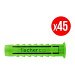 Boite de 45 chevilles � expansion fischer sx - vert