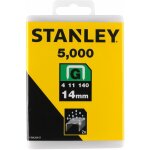Bo�te de 5000 agrafes type g - 1 - tra709 - 5t - agrafes 14mm 9 / 16' type g - stanley