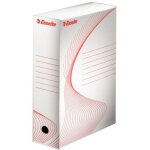 Bo�te archives carton esselte boxy - dos 10 cm - haute r�sistance - blanche - lot de 5