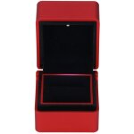 Bo�te de bague led luxueuse en velours �cologique - design �l�gant avec lumi�re pour ambiance romantique ...