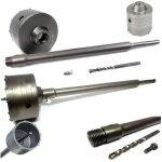 30mm  130mm coupe - c?ur mural + 65 cm sds plus tige