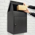 Boite  colis pour lettres et colis avec 2 cls, boite aux lettres package box convient pour la maison, ...