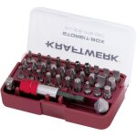 Bo�te d'embouts avec fraise � noyer hexa, 33 pcs.