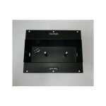 Bote d'encastrement noire 173x130x80mm pour applique gauche - droite bedside slv declic