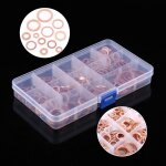 Bo�te de joints en cuivre de 12 tailles, ensemble de valves en cuivre massif, ensemble de joints assortis, ...