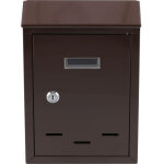 Bo�te aux lettres 285x200x60mm marron 78542 vorel