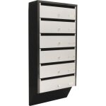 Rottner - boite aux lettre collectives depot 6 silver / black avec 2 clés Rottner - boite aux lettre collectives depot 6 silver / black avec 2 clés