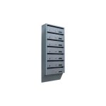 Azura home design - bo�tes aux lettres collectives en acier pour 6 - 7 et 8 - nbre de bo�tes: 7