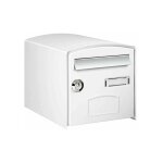 Boite aux lettres dome simple face blanc ref 124759 Boite aux lettres dome simple face blanc ref 124759