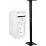 Monster - shop - bote aux lettres mariage mural en fonte avec support rplique authentique pilier verrouillab ...