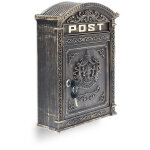 Boîte aux lettres murale vintage nostalgique fonte aluminium hxlxp 44, 5 x 31 x 9, 5 cm toît rond, bronze ... Boîte aux lettres murale vintage nostalgique fonte aluminium hxlxp 44, 5 x 31 x 9, 5 cm toît rond, bronze ...