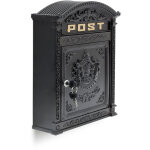 Relaxdays - boîte aux lettres murale vintage nostalgique fonte aluminium hxlxp 44, 5 x 31 x 9, 5 cm toît ... Relaxdays - boîte aux lettres murale vintage nostalgique fonte aluminium hxlxp 44, 5 x 31 x 9, 5 cm toît ...