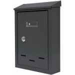 Bo�te aux lettres noire aw 01 300x200x65mm