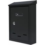 Bo�te aux lettres noire aw 05 300 x 230 x 85 mm