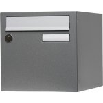 Renz - bote aux lettres normalise 1 porte extrieur acier gris brillant